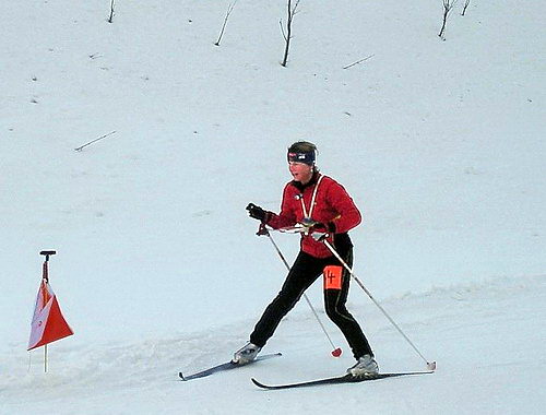 Österreichische Meisterin im Staffel-Ski-OL Gaby Finder